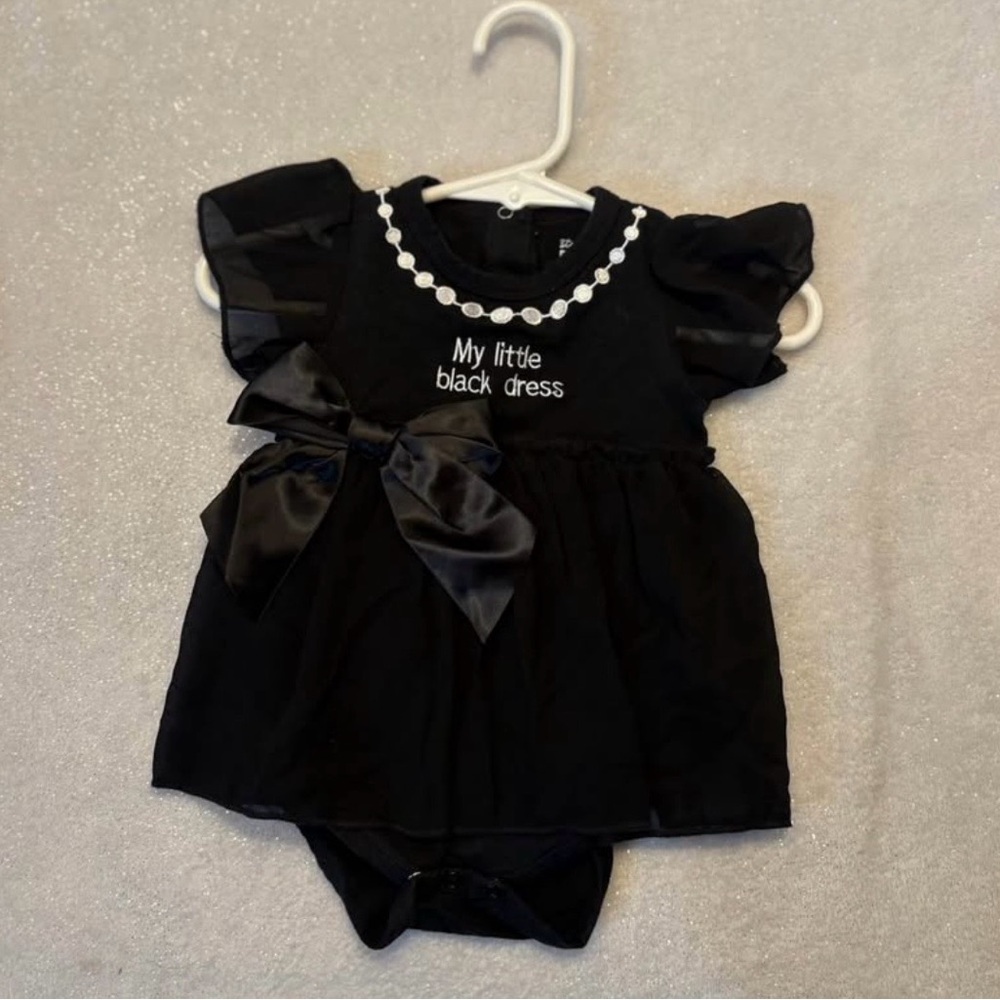 My Little Black Dress Baby Girl Romper
